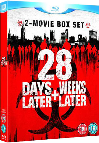 Blu-ray 28 Days Later & 28 Weeks Later (afbeelding kan afwijken van de daadwerkelijke Blu-ray hoes)