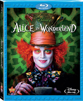 Blu-ray Alice In Wonderland (afbeelding kan afwijken van de daadwerkelijke Blu-ray hoes)