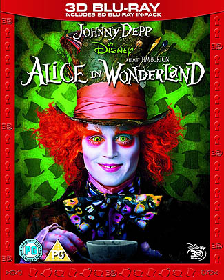 Blu-ray Alice In Wonderland 3D (afbeelding kan afwijken van de daadwerkelijke Blu-ray hoes)