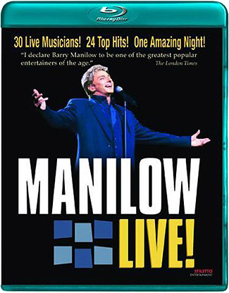 Blu-ray Barry Manilow: Manilow Live (afbeelding kan afwijken van de daadwerkelijke Blu-ray hoes)