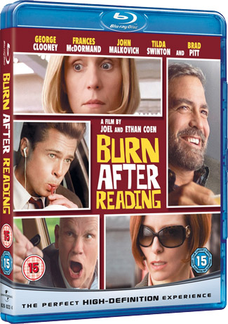 Blu-ray Burn After Reading (afbeelding kan afwijken van de daadwerkelijke Blu-ray hoes)