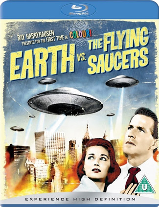 Blu-ray Earth vs The Flying Saucers (afbeelding kan afwijken van de daadwerkelijke Blu-ray hoes)