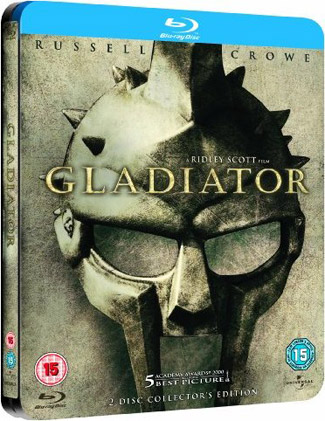 Blu-ray Gladiator: Limited Edition Steel Book (afbeelding kan afwijken van de daadwerkelijke Blu-ray hoes)