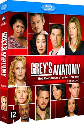 Blu-ray Grey's Anatomy: The Complete Fourth Season (afbeelding kan afwijken van de daadwerkelijke Blu-ray hoes)