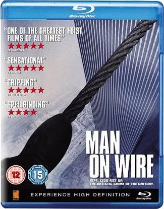 Blu-ray Man On Wire (afbeelding kan afwijken van de daadwerkelijke Blu-ray hoes)