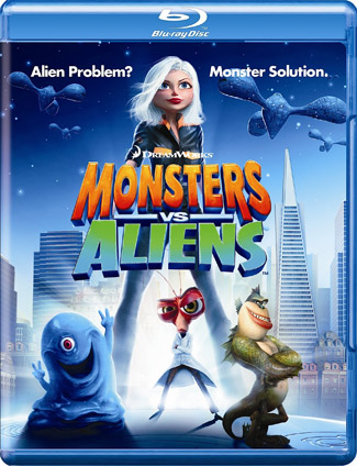 Blu-ray Monsters vs. Aliens (afbeelding kan afwijken van de daadwerkelijke Blu-ray hoes)