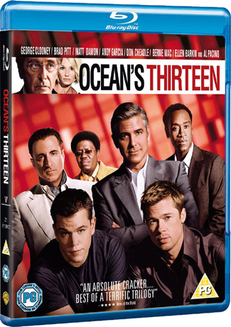 Blu-ray Ocean's Thirteen (afbeelding kan afwijken van de daadwerkelijke Blu-ray hoes)