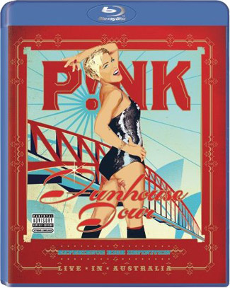 Blu-ray Pink: Funhouse Tour, Live in Australia (afbeelding kan afwijken van de daadwerkelijke Blu-ray hoes)