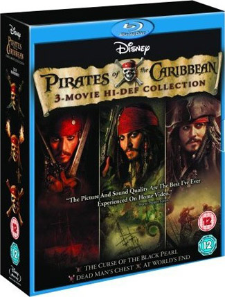 Blu-ray Pirates of the Caribbean Trilogy (afbeelding kan afwijken van de daadwerkelijke Blu-ray hoes)
