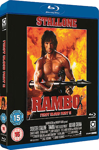 Blu-ray Rambo: First Blood Part II (afbeelding kan afwijken van de daadwerkelijke Blu-ray hoes)