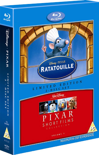 Blu-ray Ratatouille/Pixar Shorts (afbeelding kan afwijken van de daadwerkelijke Blu-ray hoes)