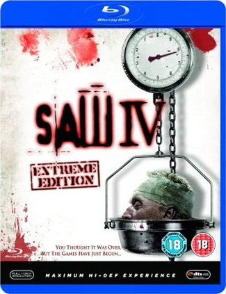 Blu-ray Saw IV (afbeelding kan afwijken van de daadwerkelijke Blu-ray hoes)