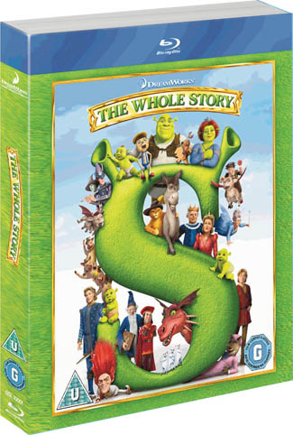 Blu-ray Shrek: The Whole Story (afbeelding kan afwijken van de daadwerkelijke Blu-ray hoes)