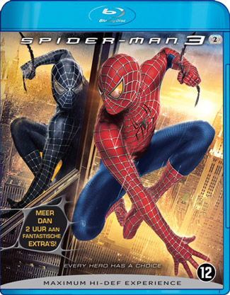 Blu-ray Spider-Man 3 (afbeelding kan afwijken van de daadwerkelijke Blu-ray hoes)