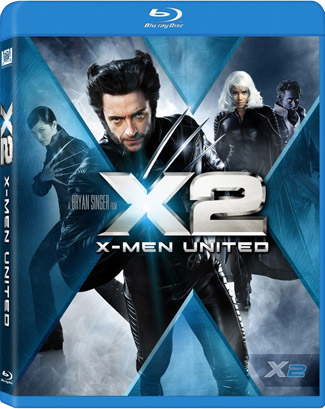 Blu-ray X2: X-Men United (afbeelding kan afwijken van de daadwerkelijke Blu-ray hoes)
